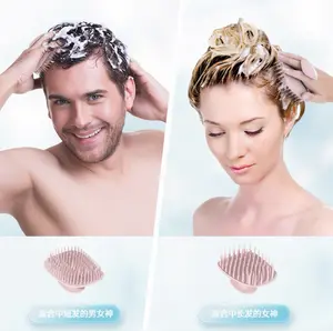 TPE Scalp Massager Shampoo Brush - Soft Hair Washing & Massage Comb for Home and Salon, Deep Clean & Relaxing Scalp Scrubbe, Unisex Design