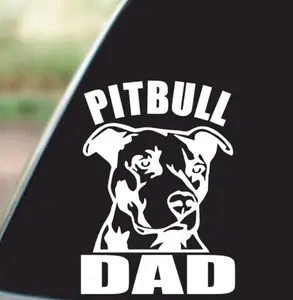 Pitbull Dad Vinyl Decal Sticker