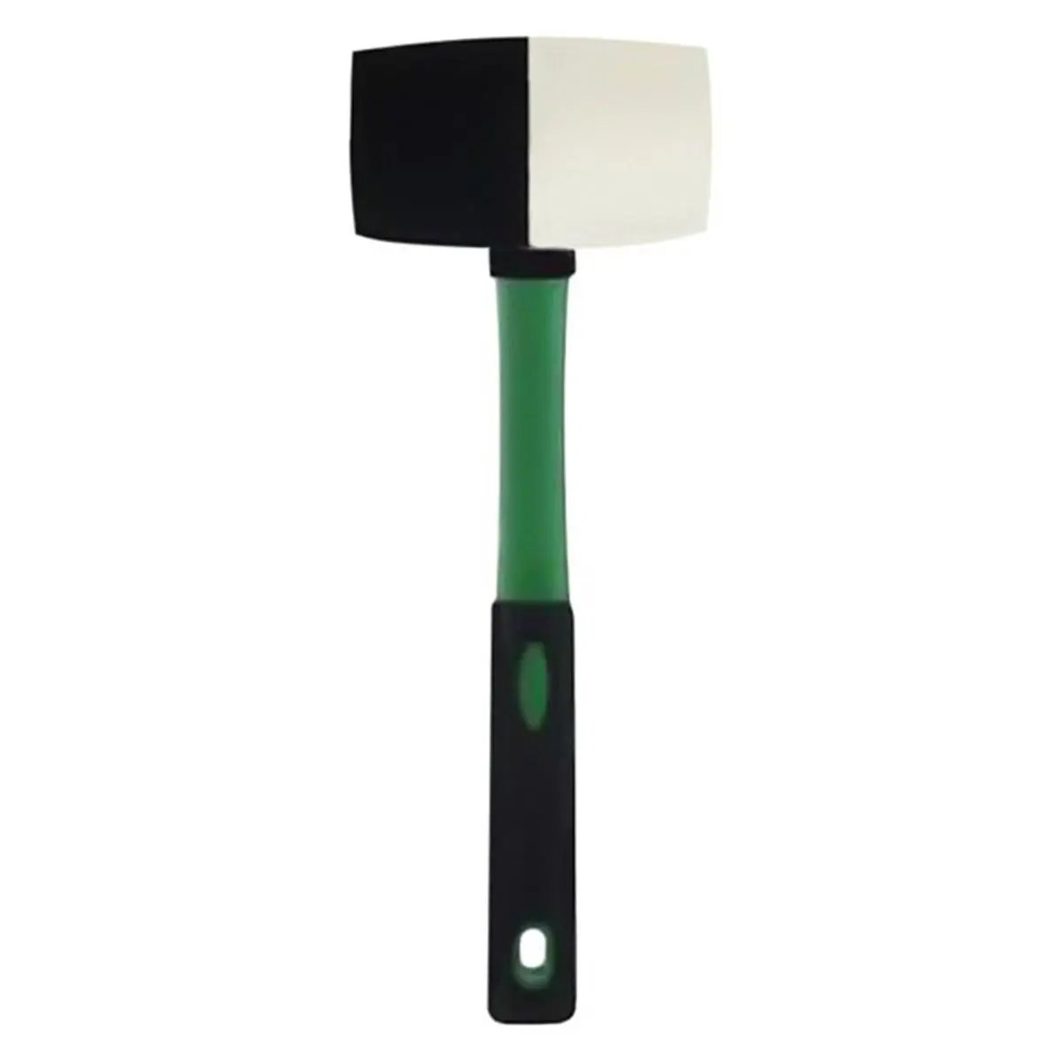 212 MAIN 32oz Rubber Mallet Hammer, Dual-Tip Black & White Head, Fiberglass Handle, Dual-Tip Head