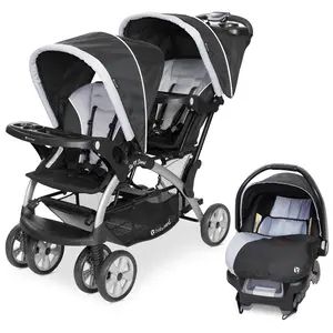 Baby Trend Sit N Stand Travel Double Baby Stroller and Car Seat Combo, Stormy Baby Trend Sit N Stand Travel Double Baby Stroller and Car Seat Combo, Stormy