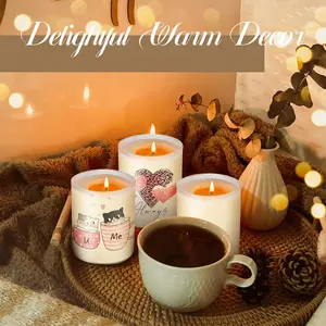 50pcs 10oz Sublimation Glass Tea Salt Storage Jar Light Candle Jar Holder with Lids Tazas Para Sublimacion for Home Party Wedding Dinner Table Deco Box Decor snack box container