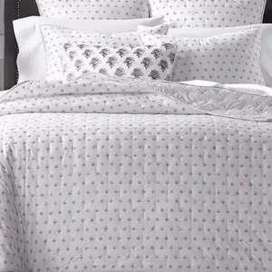 Sky Scallop Coverlet 100% Cotton - Soft & Cozy