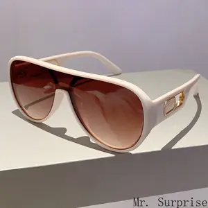 New Fashion Aviator Sunglasses - European-American Minimalist Luxury UV-Blocking Women's Sunglasses, Versatile Retro Trendy Eyewear for Men