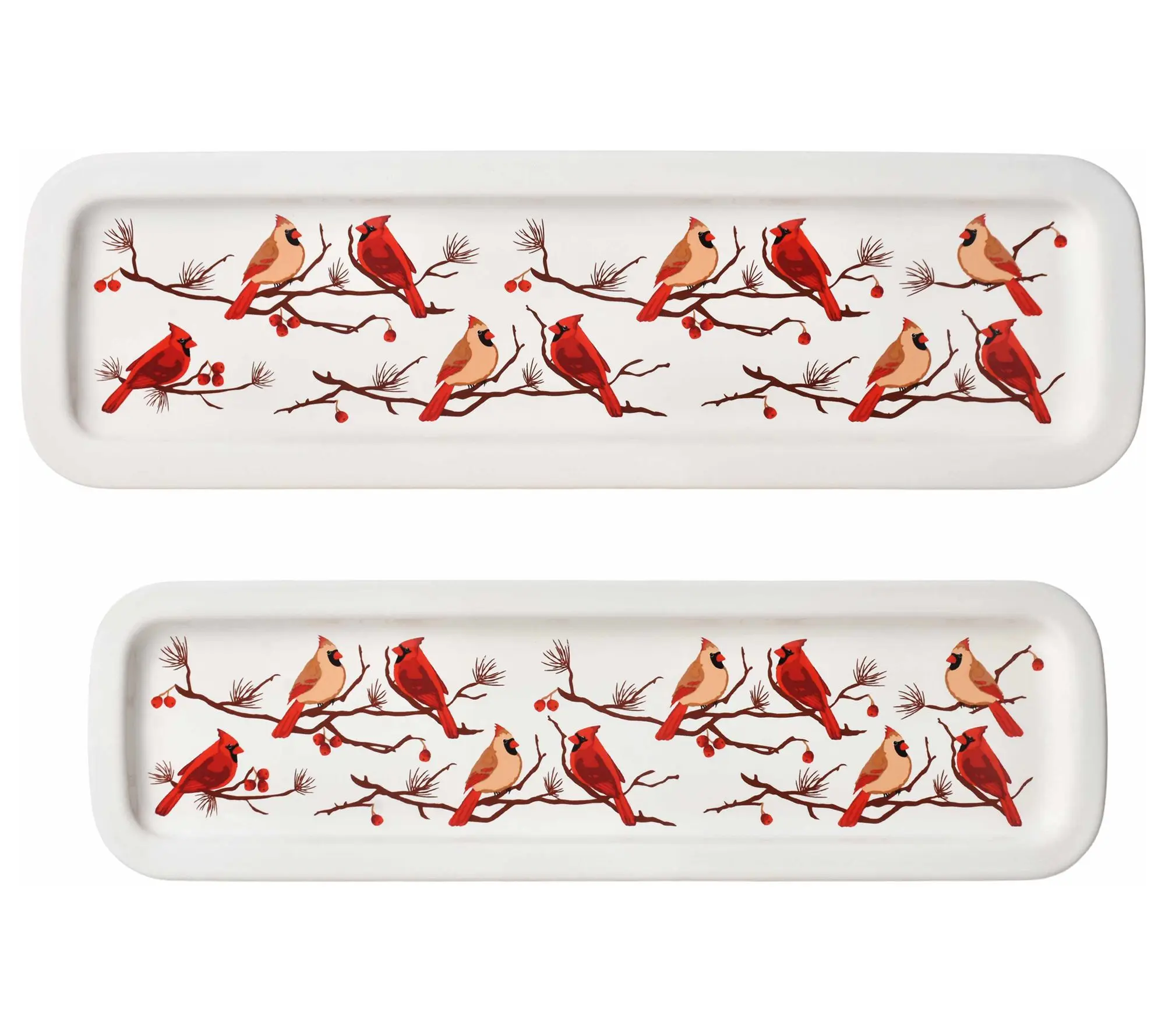 Temp-tations Set of 2 Ceramic Rectangular Platters Temp-tations Set of 2 Ceramic Rectangular Platters