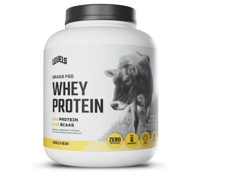 Grass Fed Whey Protein Powder, No Artificials, 24G of Protein, Vanilla Bean, 5LB