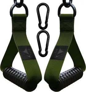 1000lbs Heavy Duty Fitness Handles - Non-Slip Rubber Exercise Grips for  Machines, Resistance Bands, Pulley Systems - Universal Attachment for  & Commercial Gym Workout Equipments