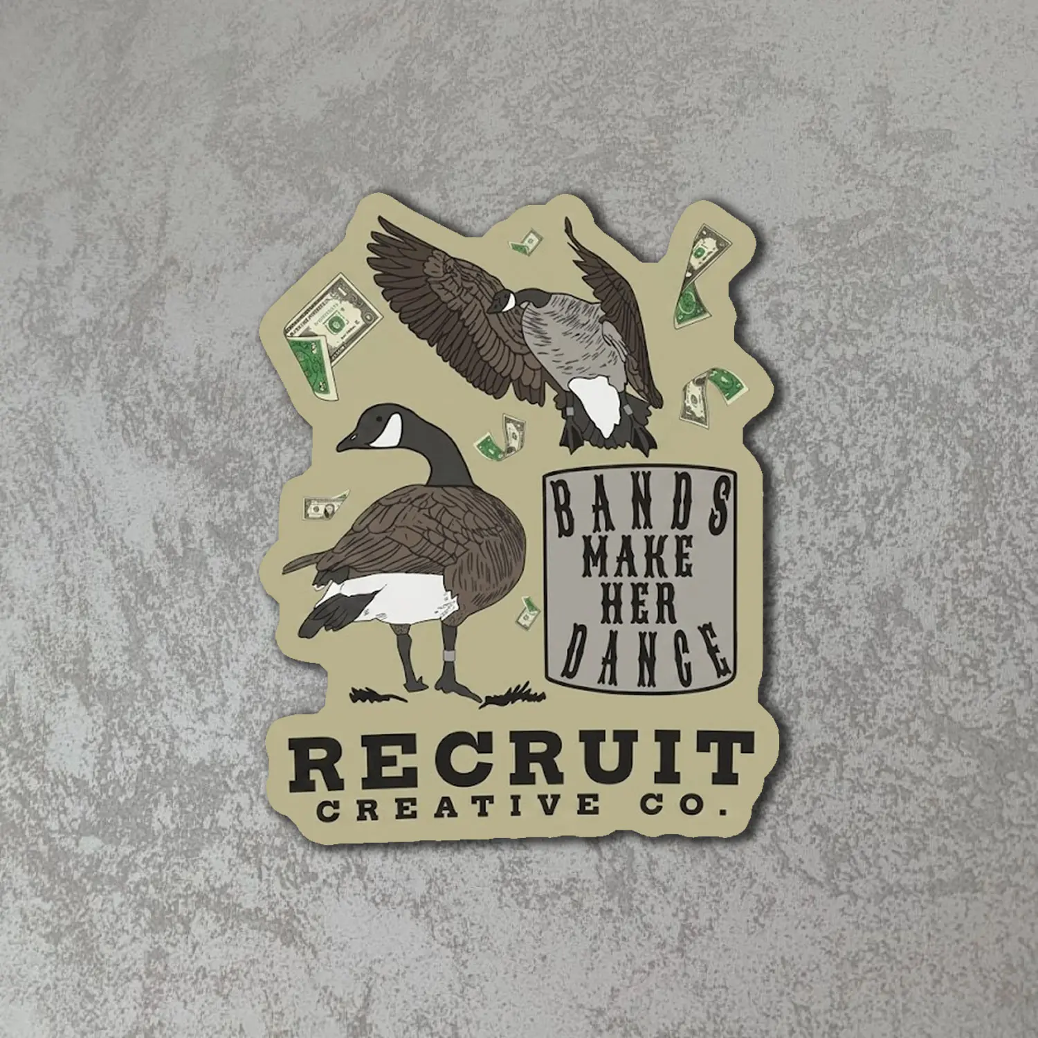 Goose Hunting Sticker, Waterfowl Wildlife Decal, Duck Hunting Vinyl Sticker, Waterproof Outdoor Sticker for Car, Tumbler, Laptop
