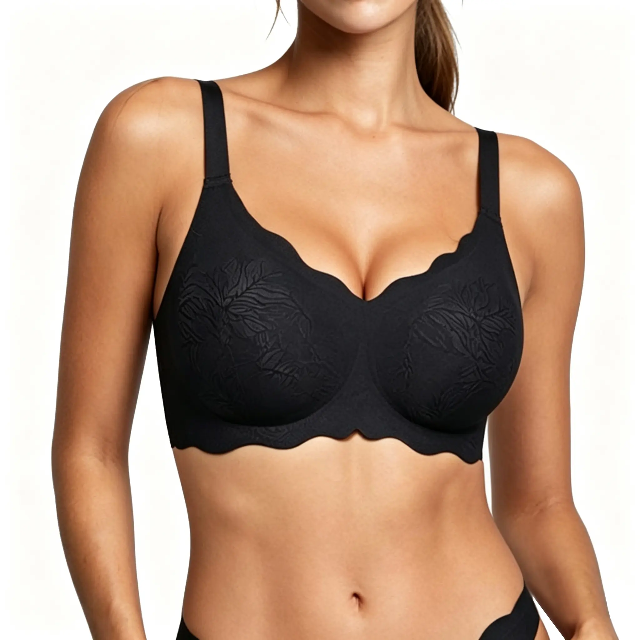 Women's Seamless Bras Wireless Push Up Soft Bras No Underwire Supportive Bra Breathable Comfort Sleep Bralettes