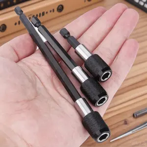 3 in 1 Magnetic Electric Screwdriver Extension Rod Set, Anti-slip Holder & Screwdriver Bit Set, Industrial Grade Wear-resistant Precision Tool Accessories