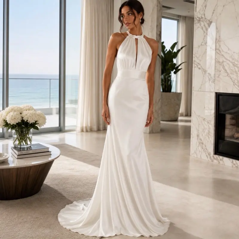 The Seraphine Halter Gown