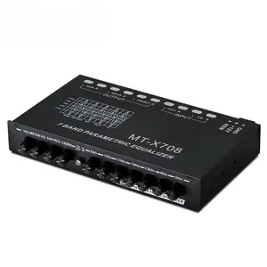 Car-Mounted 5-Band Equalizer, Audio EQ Tuning Amplifier with Crossover Function