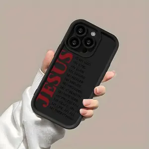 Stylish Anti-Drop Protective Phone Case Casing for iPhone 17/16/15/14/13/12/11 Plus Pro Max, Shockproof Ultra-Thin Design with Bible Verse Letters
