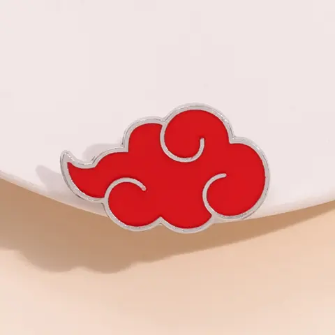 Anime Cartoon Aesthetic Badge Emblem Cloud Logo Design, Classic Organization Symbol Anime Symbolism for Anime Lovers & Culture Followers, Clothing Backpack Decoration Accessory