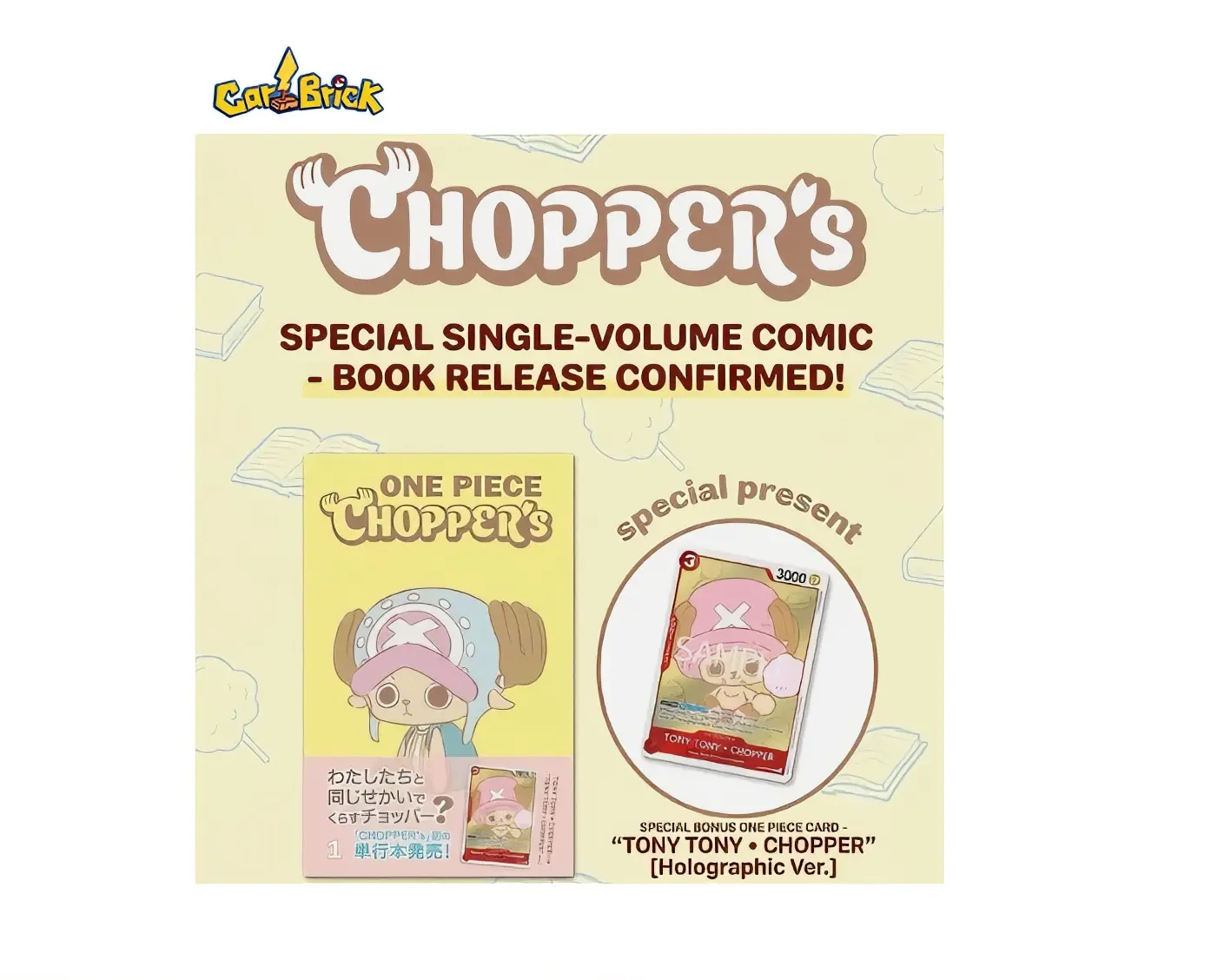One Piece Choppers Vol 1 Manga & Promo Card EB02-003 Japan