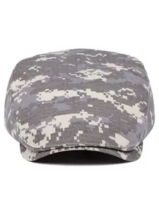 1pcs hat Digital Camouflage Print Flat Cap, Casual Ivy Newsboy Hat, Curved Brim Beret