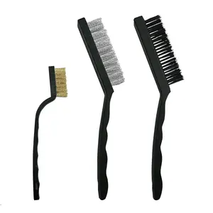 Kitchen Cleaning Brush Set, Steel Wire Brush, Nylon Brush, Copper Wire Brush, Cleaning Brush for Kitchen Bathroom Car