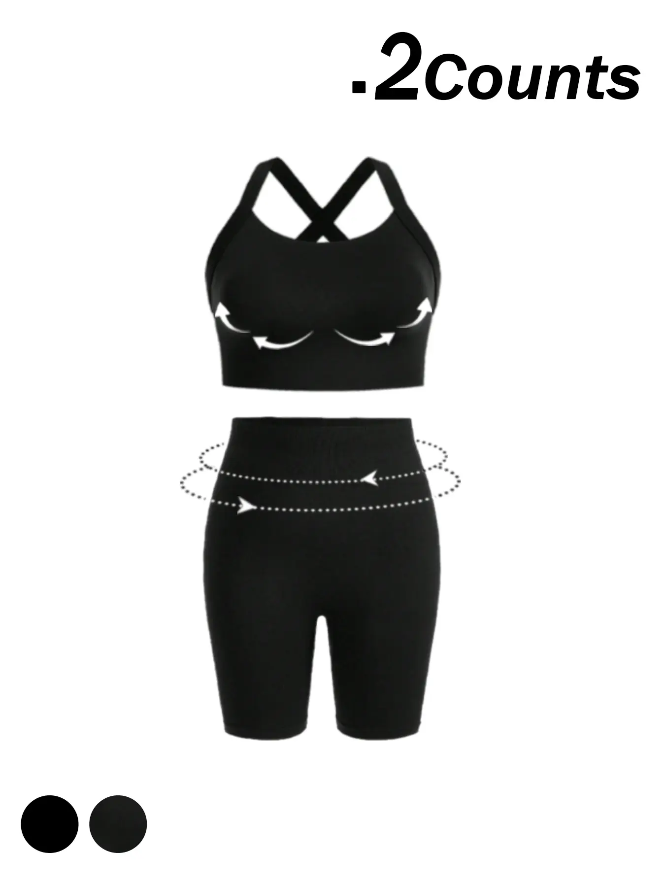 Shockproof sports bras and quick-drying cycling shorts, made of high-elasticity fabric that fits the body shape, seamlessly switch between gym, cycling and yoga.