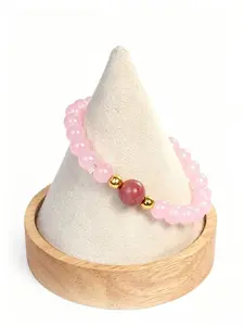 Trendy Beaded Bracelet, Chalcedony Marble Pattern, Handmade Adjustable, Natural Stone Jewelry, Elegant All-Season Accessory