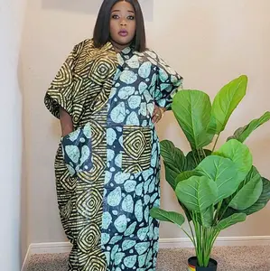 Adire Kaftan gown