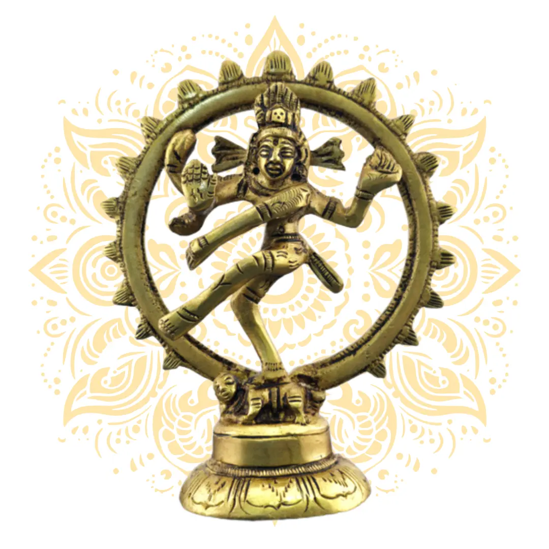 Brass Lord Shiva Nataraja Murti 4"