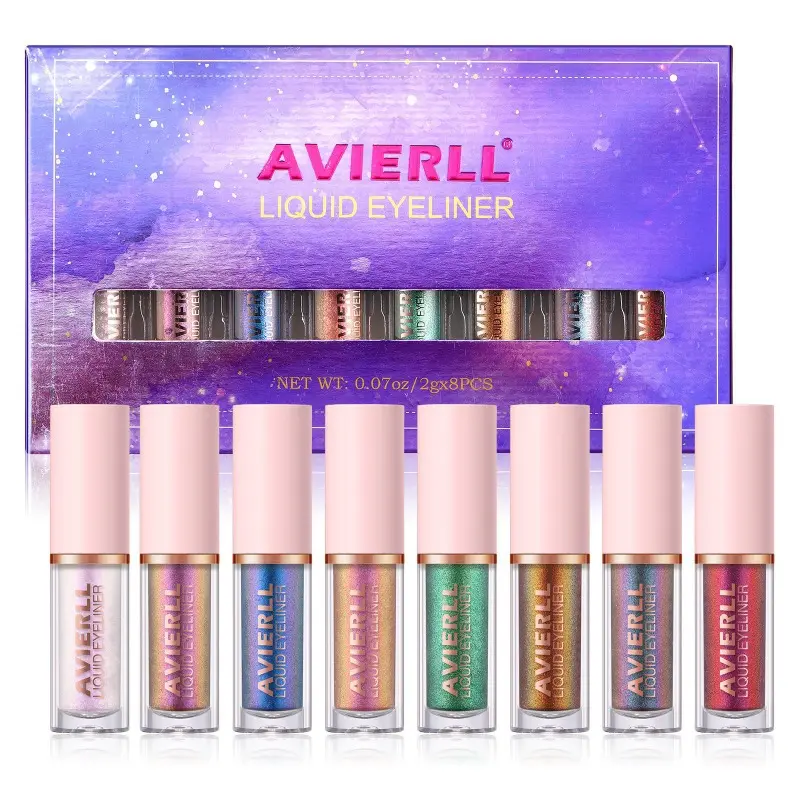 8-Pack Chameleon Eyeliner Liquid Set, Liquid Eyeshadow, Multiple Colors Available, Natural, Gift Set, Eye Makeup Products, Eye Makeup Supplies