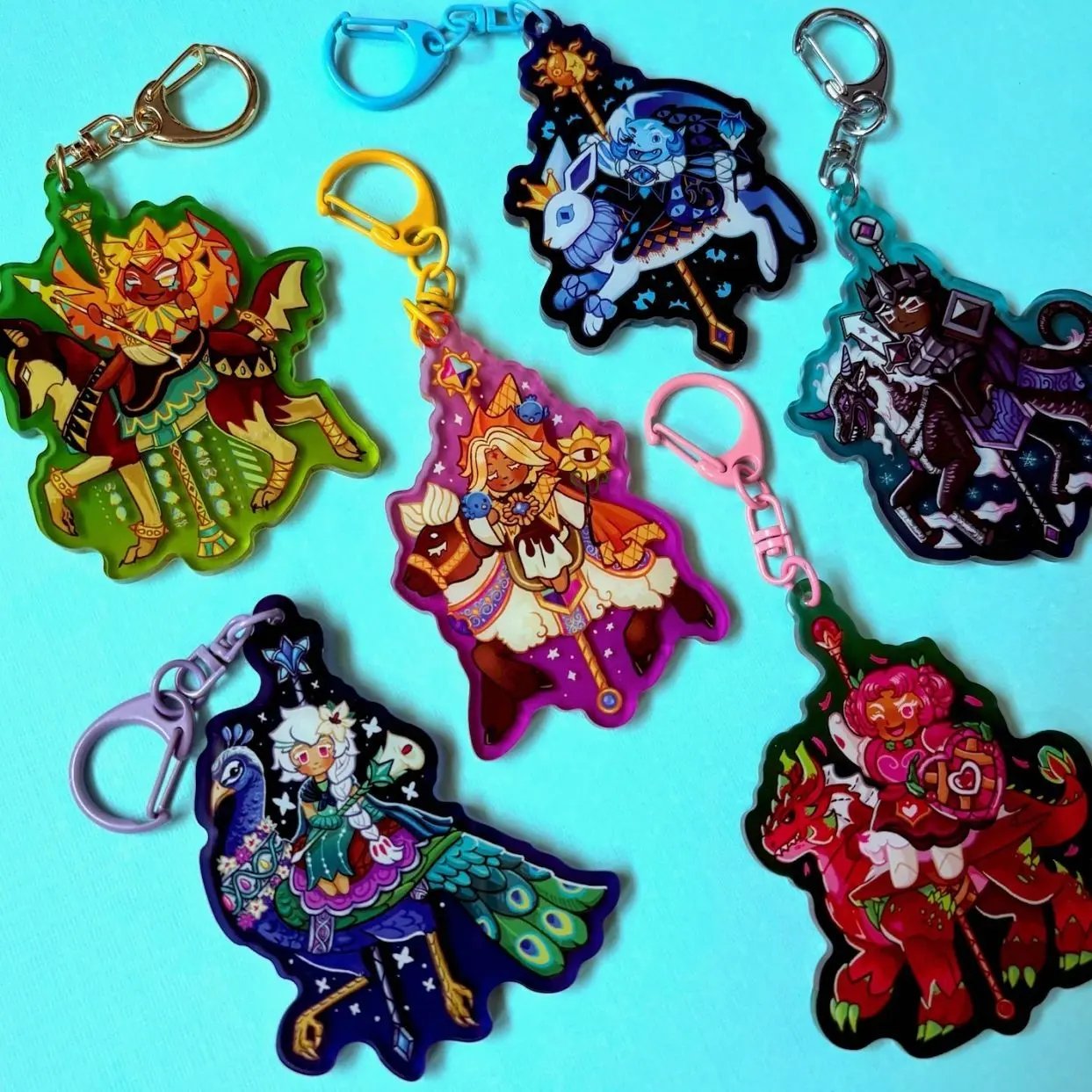 CRK Carousel Cookie Acrylic Charms