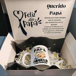 Cajita para Papá/Abuelo - Father's Day Gift Box with Special Surprises and Thoughtful Card - Drinkware
