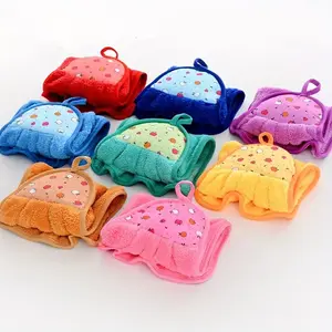 4pcs/7pcs Quick-Dry Hand Towels, Super Absorbent Microfiber, Kitchen Bedroom Cleaning Cloths, Macaron Turquoise, Hand Waffle Towels