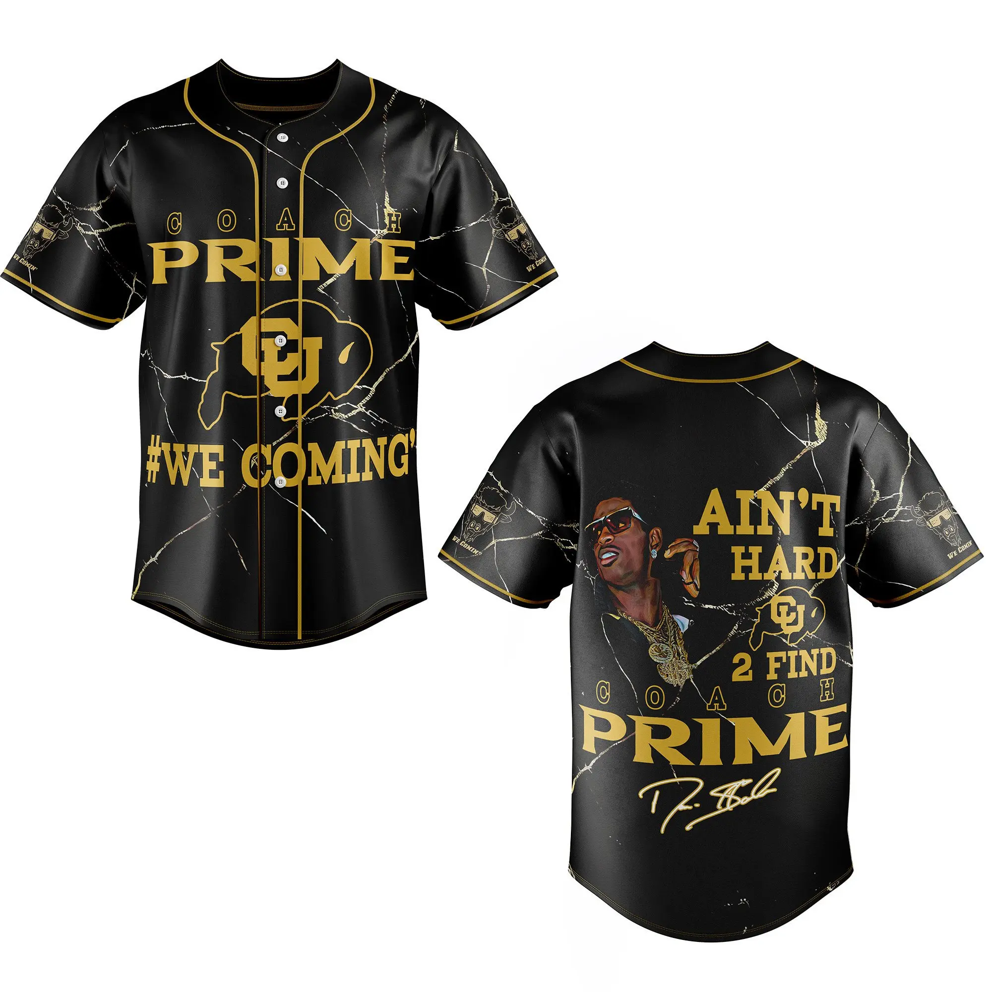 Coach prime #we coming Colorado -  Black Legend Vibes, Baseball Jersey For Fans, featuring a retro style, gift for men and women