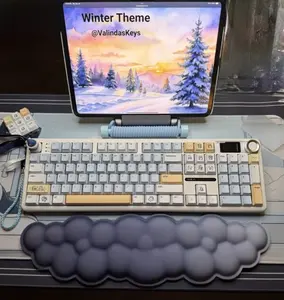 Winter Theme Mechanical Keyboard Set Blues