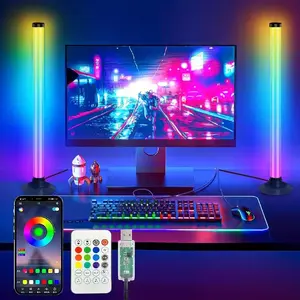 RGB LED Light Strip 2 Pack, App Control & Music Sync, Dimmable Color Changing USB Lights for TV, Gaming Room, Bedroom Decor