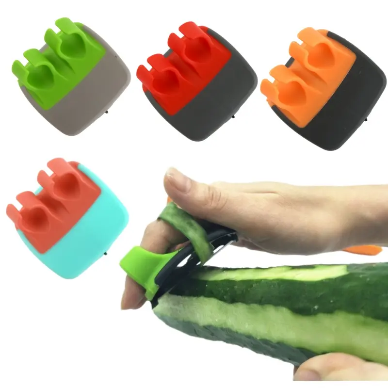1PCS/2PCS Finger Grip Vegetable Peelers for Kitchen - Silicone Mini Potatoes Peeler, Fruit and Vegetable Peeler Kitchen Tool - Potato Peeler Hand Grip Utensils-MM1