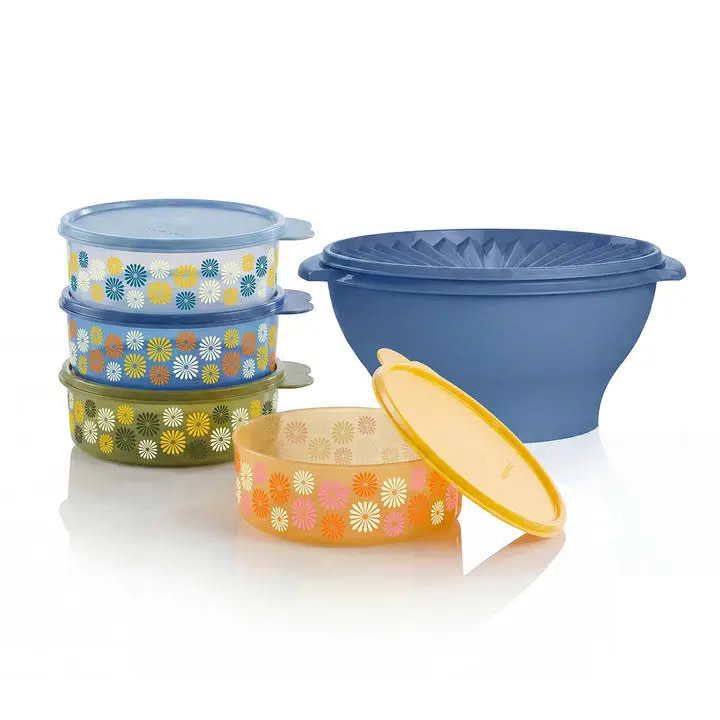 Tupperware 80th Anniversary Salad Set | Serving Bowls | 5‑Piece Set Tupperware 80th Anniversary Salad Set | Serving Bowls | 5‑Piece Set
