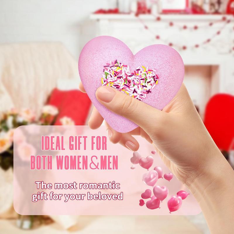 Luxury Rose Bath Bombs for Relaxation and Self Care, Handmade Spa Bath Experience with Natural Essential Oils, Calming Wellness Treat for Home Use, Popular Valentine and Birthday Gift Ideas for Women and Men