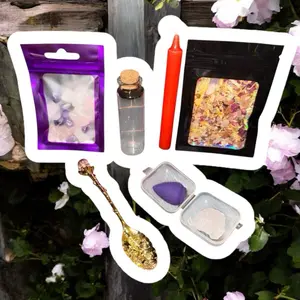 LuvLizShop Spell Jar Ritual Kits -Jar with Ritualistic Features for Love and Protection.
