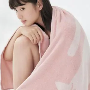 Pure Cotton Bath Towel Cartoon Jacquard Bath Towel Adult Bath Wrap Towel Full-Length Bath Towel 100% Cotton Terry Bath Towel