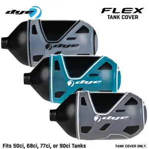 Dye Flex Tank Cover – Paintball Air Tank Grip & Protection (Fits 50–90ci)