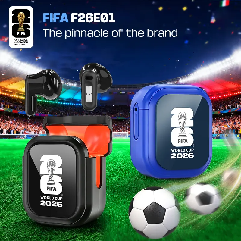 FIFA World Cup 2026 E01 Bluetooth 6.0 Earphones High Fidelity Waterproof Wireless Earphones | Suitable for Office, Sports, Study and Audio Calls | Built-in Microphone | Earphones