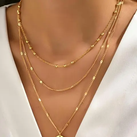 Women's Minimalist Layered Necklace, Minimalist Chain, Exquisite Pendant Necklace, Daily Wear Necklace, Dainty Layering Jewelry, Fashion Necklace, Minimalist Necklaces
