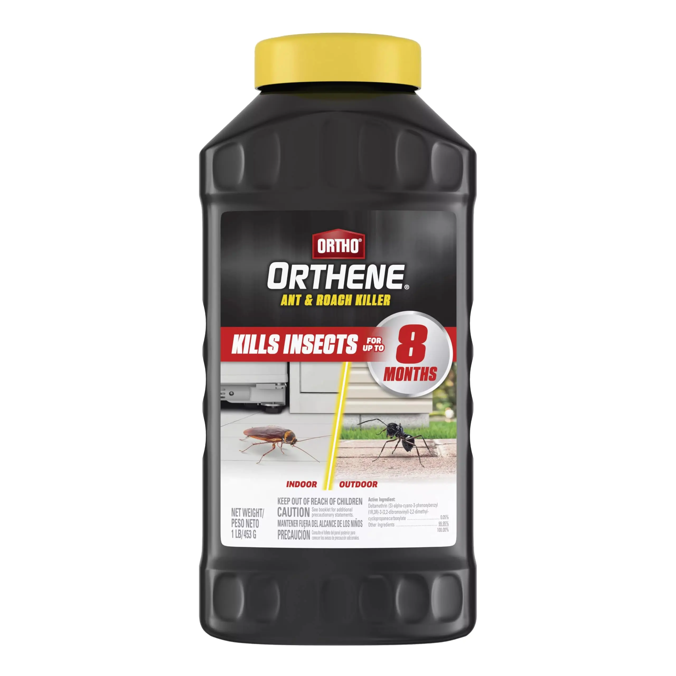 Long-Lasting Acephate Ant & Roach Killer Dust - Easy-to-Use Household Residual Insecticide Powder for 6 Months Indoor & Outdoor Insect Control, Targets Fleas, Ticks, Spiders, Scorpions & Crawling Insects
