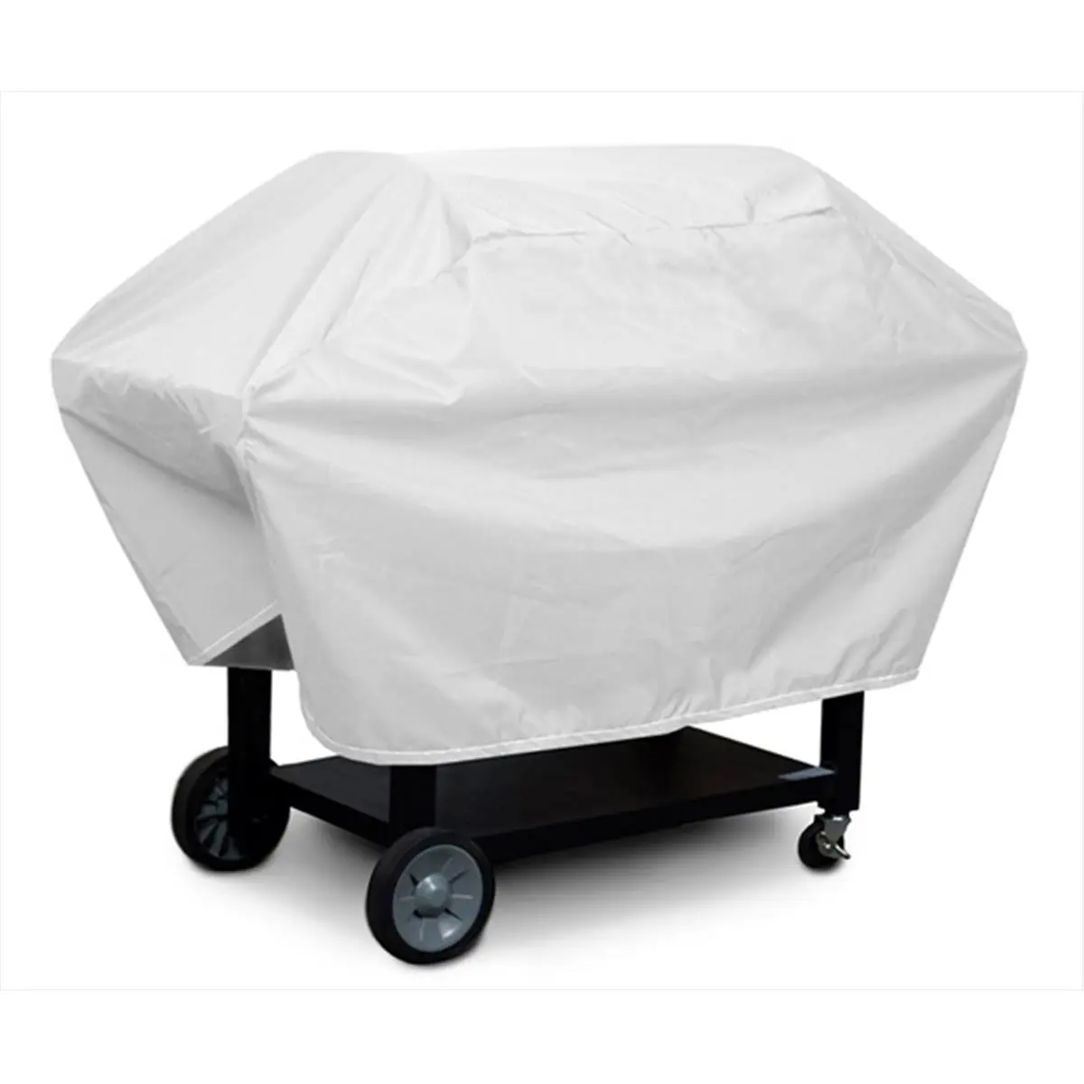 KoverRoos 13062 Outdoor Weathermax Medium Barbecue Cover - White, Lightweight, Breathable, Strong, 5 Year Color Retention - 23 D x 53 W x 35 H in.