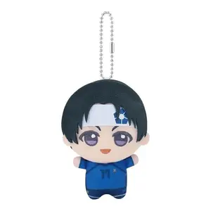 New Anime Blue Lock Vol.7 Hiori You Isagi Yoichi Cosplay Plush Doll Fluffy Maumet Pendant Puppet Keychain Keyring Charm Toys