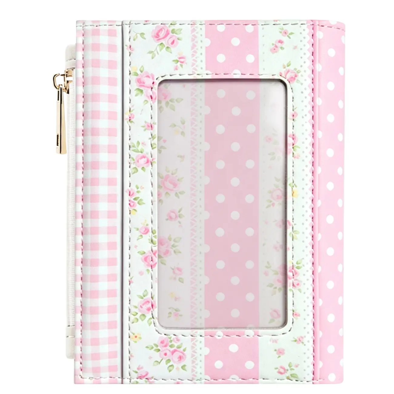 Floral Wallet for Women with Card Slots ID Window Coin Pocket