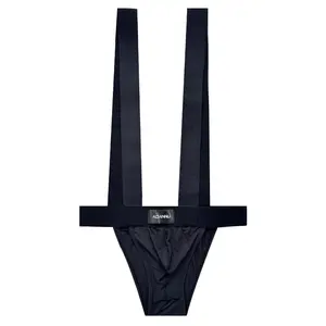 BELY nightclub everyday sexy high-cut double-strap one-piece shapewear with built-in briefs and triangle cups for men