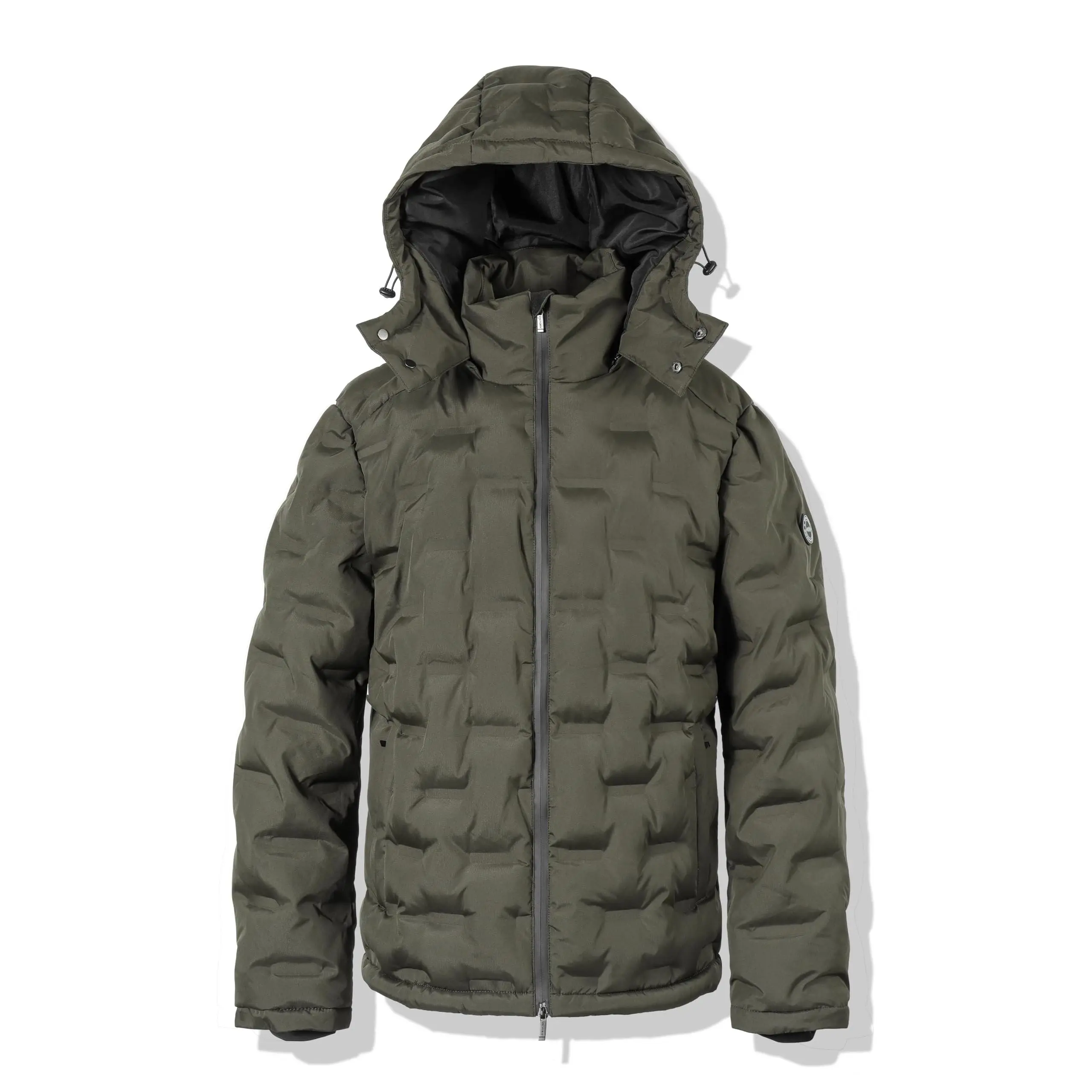 Victory OUTFITTERS Men's Waterproof Lightweight Quilted Winter Warm Jacket Winter Coat-Olive-L Hoodie Menswear