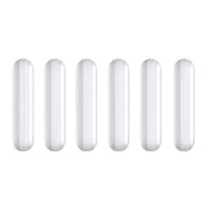 Magnetic Stirrer Mixer Stir Bar，6Pcs 30mm(1.18 inch) PTFE Magnetic Stir Bar,White Color,Laboratory Bar,Stir Plate Bar,Stir Bars…