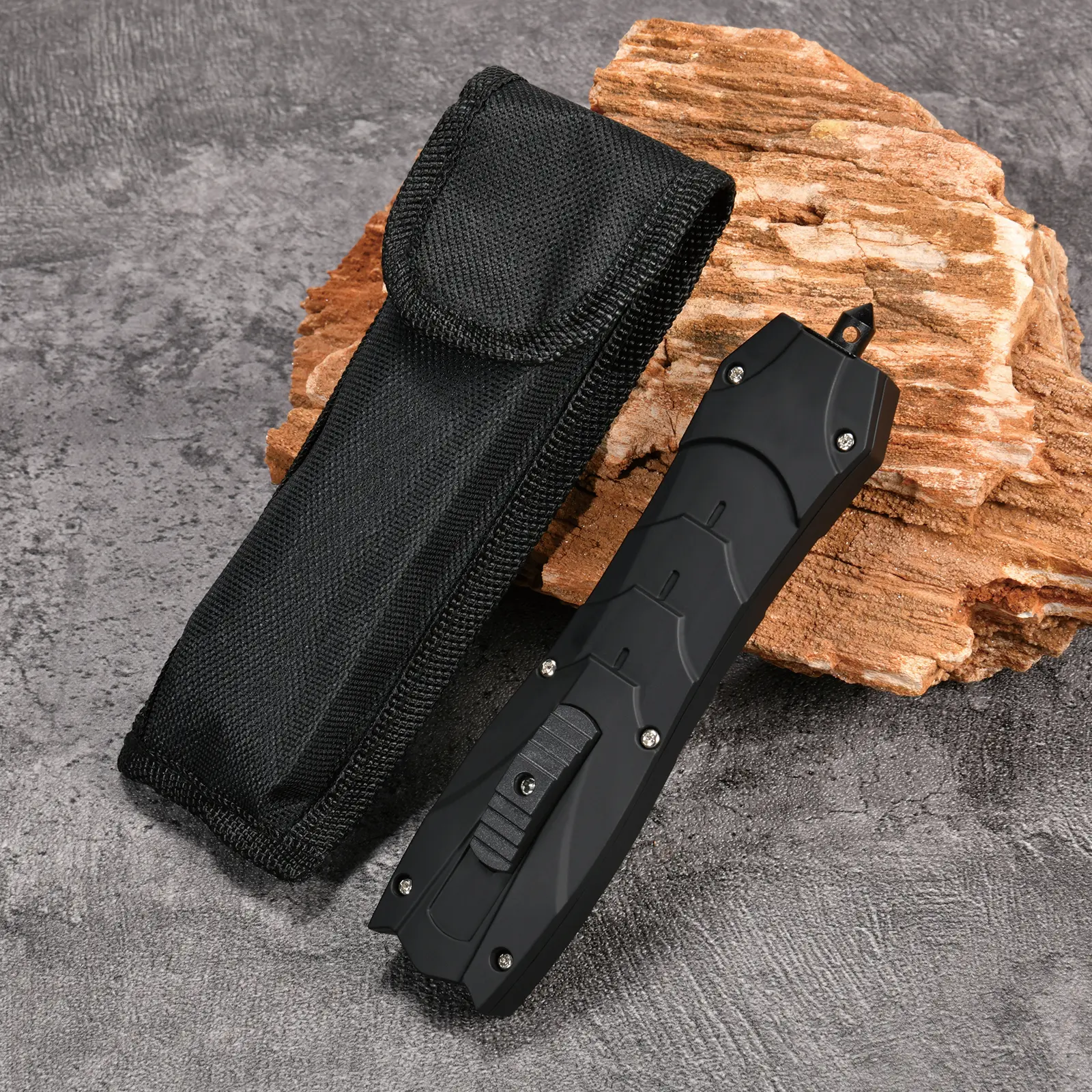 EDC Folding Pocket Knife, 3Cr13 Steel Blade, Zinc Alloy Aluminum Anti-Slip Handle Outdoor Survival Gift For Men