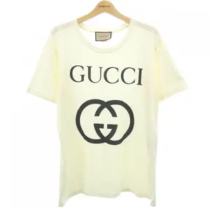 Pre-owned GUCCI Cotton Small Leather Goods Interlocking G T Shirt