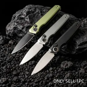 1pc 7551 Folding Knife, Edc Pocket Knife, Kitchen Essential, Fruit Cutter, Durable Daily Tool, Camping Hiking Gear, Camping Knives, Men's Gift, Versatile Tools