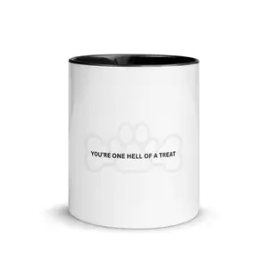 Ceramic Tea Cup, Washable Coffee Mug - "You’re a Hell Of A Treat" Kitchen Drinkware